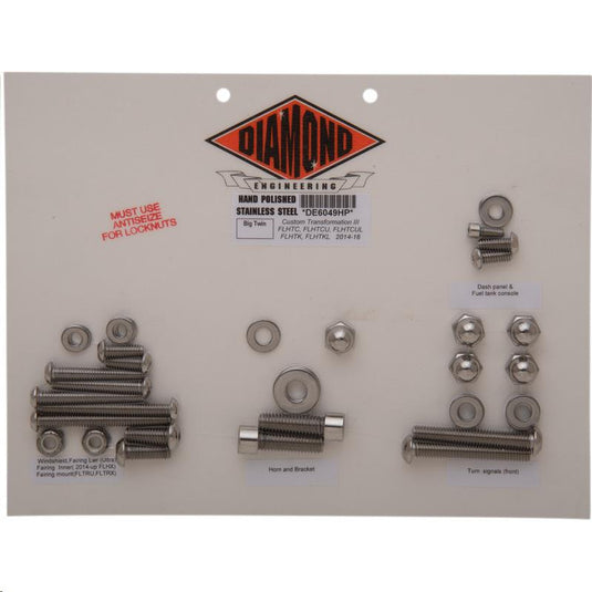Diamond Engineering DE6049HP OEM-Style Custom Transformation III Kit - Polished Stainless Steel