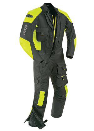 Joe Rocket Survivor Suit One-Piece Suit Black/Hi-Viz Neon Yellow