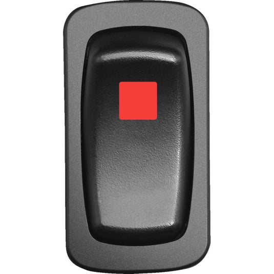 Moose Utility GEN-CAR-R Low Profile Rocker Switch - On/Off - Red