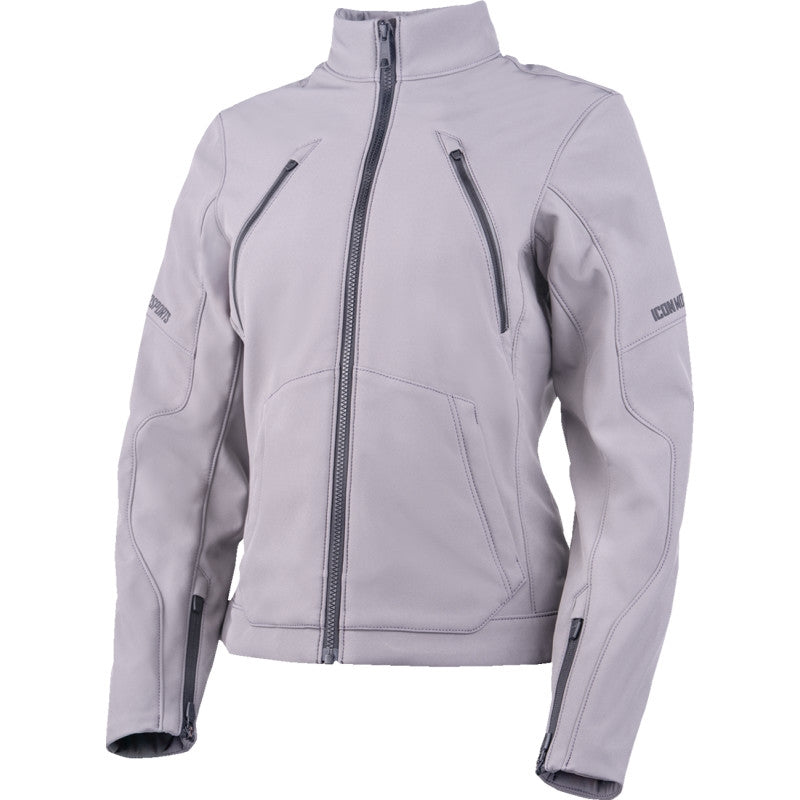 Load image into Gallery viewer, Icon Merc3 Womens Jacket (Medium, Gray)
