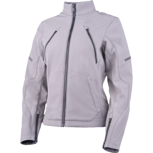 Icon Merc3 Womens Jacket (Medium, Gray)