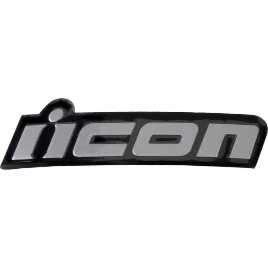 Icon Metallic Badge for Domain Helmets - Silver