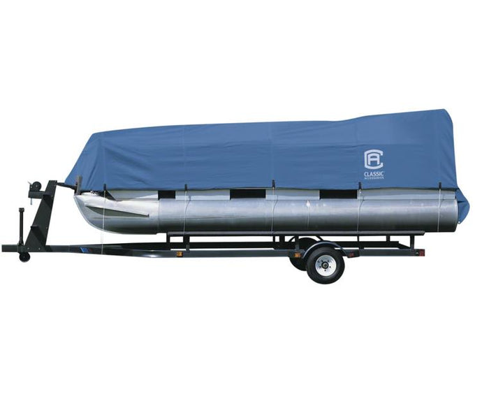 Classic Accessories 20-151-090501-00 Stellex Pontoon Boat Cover - Model B - Blue