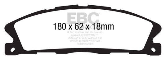Ebc DP41886R EBC Yellowstuff Brake Pad Sets