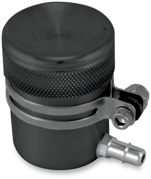 Todds Cycle UR-2 Reservoir for Most OEM and Aftermarket Hand Controls with Remote Reservoir - Black Anodized