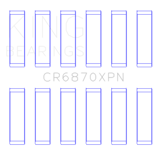 King Engine Bearings CR6870XPN KING Performance Rod Bearings