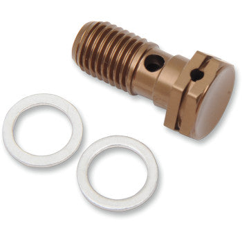 Shindy 17-619 Aluminum Banjo Bolts - Single - P1.25 Thread