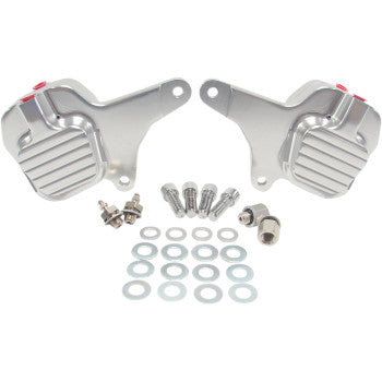 Gma Engineering GMA-200FDD 2-Piston Dual Disc Front Brake B-Caliper Kit - Classic Clear Anodized