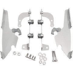 Memphis Shades MEM8966 Trigger-Lock Mount Kit for Fats/Slim Windshields - Polished