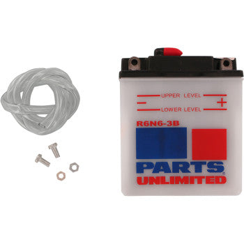 Parts Unlimited R6N6-3B 6V Conventional Battery