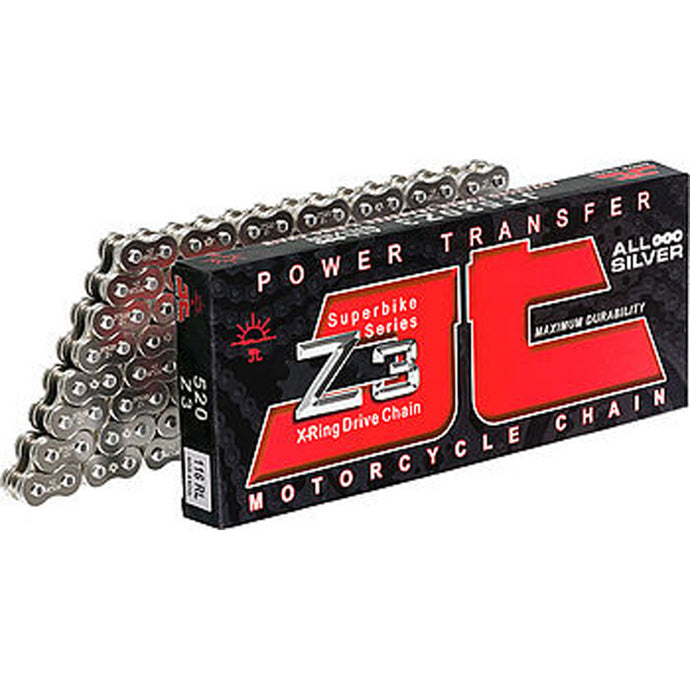 Jt Chain And Sprockets JTC525Z3-120RL 525 Z3 Heavy Duty Expert Series X-Ring Sealed Drive Chain - 120 Links - Steel