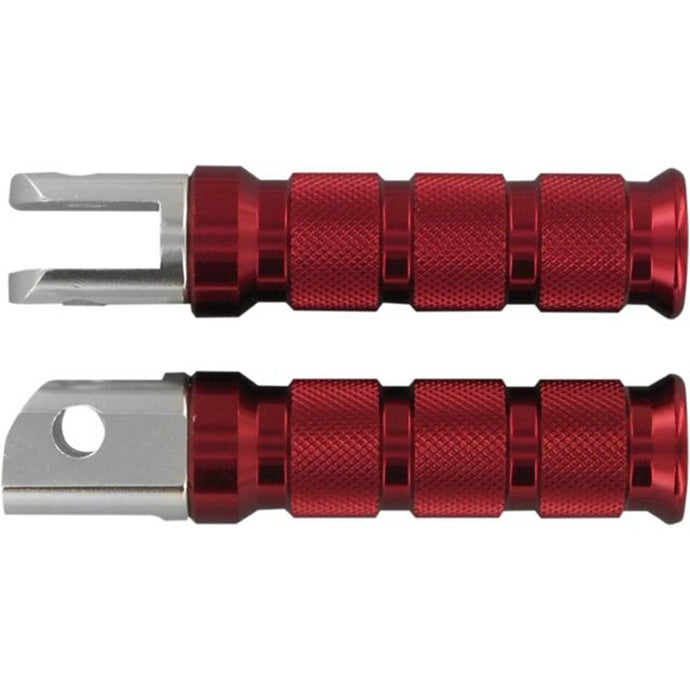 Emgo 50-11223A Slash-Cut Style Footpegs - Passenger - Blue