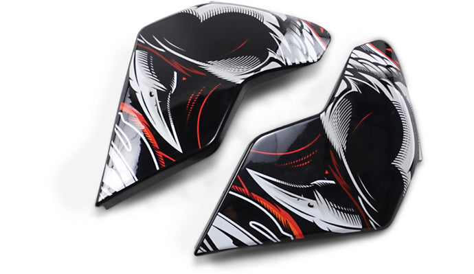 Icon Side Plate for Airflite Helmet - Trumbull Orange