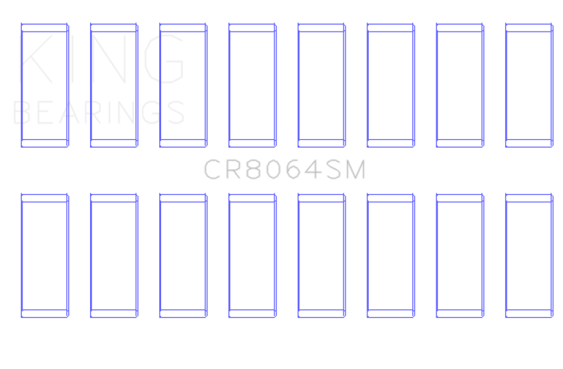 Load image into Gallery viewer, King Engine Bearings CR8064SM KING Connecting Rod Bearings

