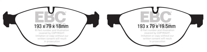 Load image into Gallery viewer, Ebc DP41994R EBC Yellowstuff Brake Pad Sets
