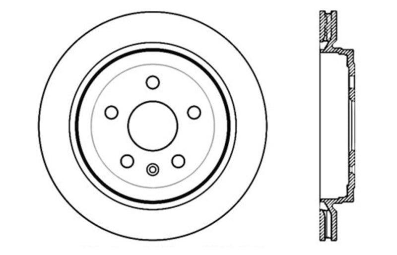 Load image into Gallery viewer, Stoptech 127.62105R ST Slot &amp; Drill Brake Rotors
