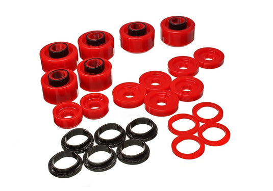 Energy Suspension 4.4121R ES Body Mounts - Red