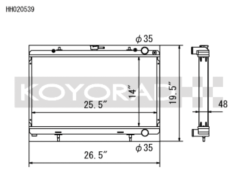 Load image into Gallery viewer, Koyo HH020539 KOY Racing Radiators
