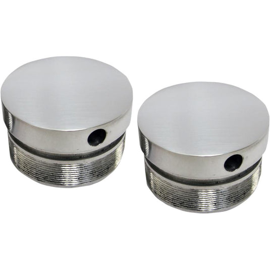 La Choppers LA-7504-49 Flush-Mount Fork Caps - 49mm - Polished