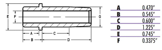Kibblewhite Precision 20-2330 Bronze Exhaust Valve Guide - Standard (.5650in.)