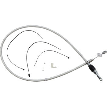 Magnum 32348HE Alternate Length Sterling Chromite Quick Connect Braided Upper Clutch Cable - 42in.