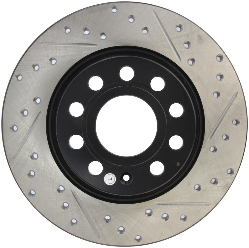 Load image into Gallery viewer, Stoptech 127.33099L ST Slot &amp; Drill Brake Rotors
