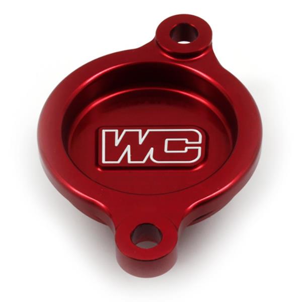 Works Connection 27-021 Oil Filter Cover - Red