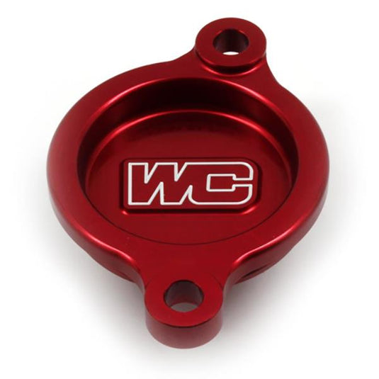 Works Connection 27-021 Oil Filter Cover - Red