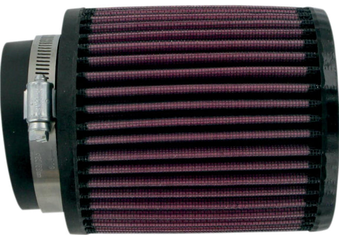 K&N Engineering RB-0910 Universal Round Straight Air Filter - Rubber End Cap