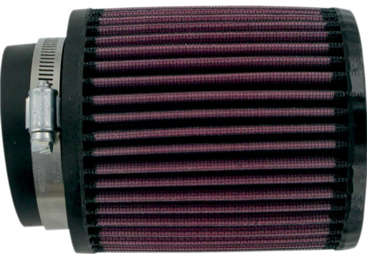 K&N Engineering RB-0910 Universal Round Straight Air Filter - Rubber End Cap
