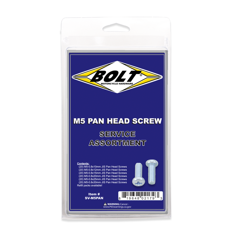 Bolt MC Hardware SV-M5PAN M5 Pan Head Screw Assortment