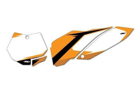 Factory Effex 19-64532 Graphic Number Plate Backgrounds - White