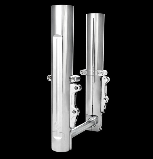 Performance Machine 0208-2056-CH Fork Leg Kit for Stock or Performance Machine Calipers - Dual Disc - Chrome