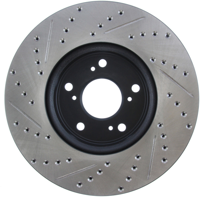 Load image into Gallery viewer, Stoptech 127.40086L ST Slot &amp; Drill Brake Rotors
