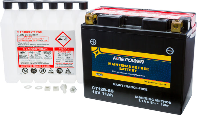 Fire Power CT12B-BS Maintenance Free Sealed Battery