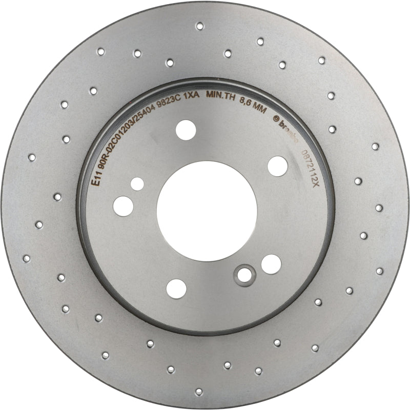 Load image into Gallery viewer, Brembo Oe 08.7211.2X BRE Drilled UV Coated Rotors
