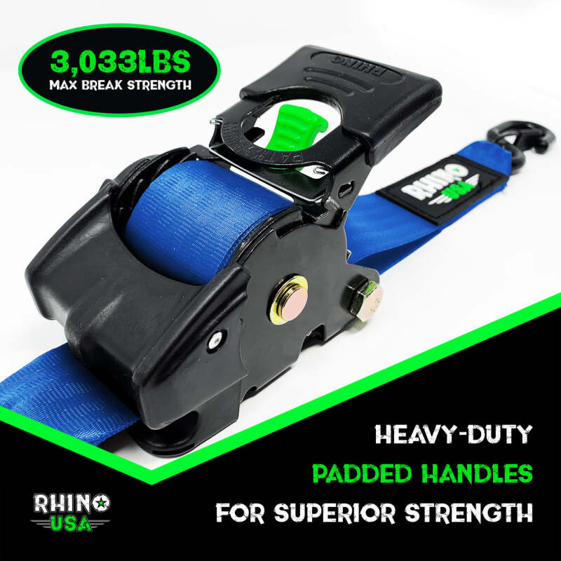 Load image into Gallery viewer, Rhino Usa TD-RSRE2X10-BLU RSA Straps
