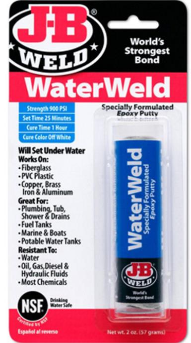 Jb Weld 8277 Water Weld - 2oz. Tube