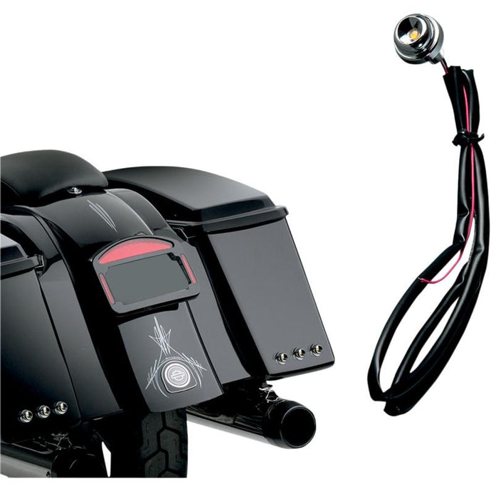 Cycle Visions CV-4540 Lucifer Lights - Red LED - Chrome