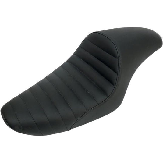 Saddlemen 8585CJT Americano Cafe Seat - Classic - Pleated - Black