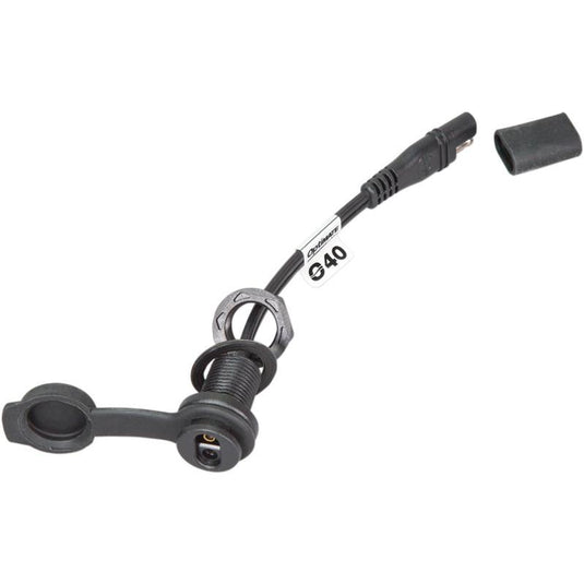 Tecmate O-40S Weatherproof Panel-Mount Sae Socket, with 6in. Cable