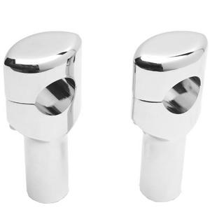 Drag Specialties 0602-0469 1-1/2in. Big Buffalo Risers - 5-1/2in.with 1in. pullback - Chrome