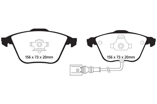Ebc DP81594RP1 EBC RP-1 Brake Pad Sets