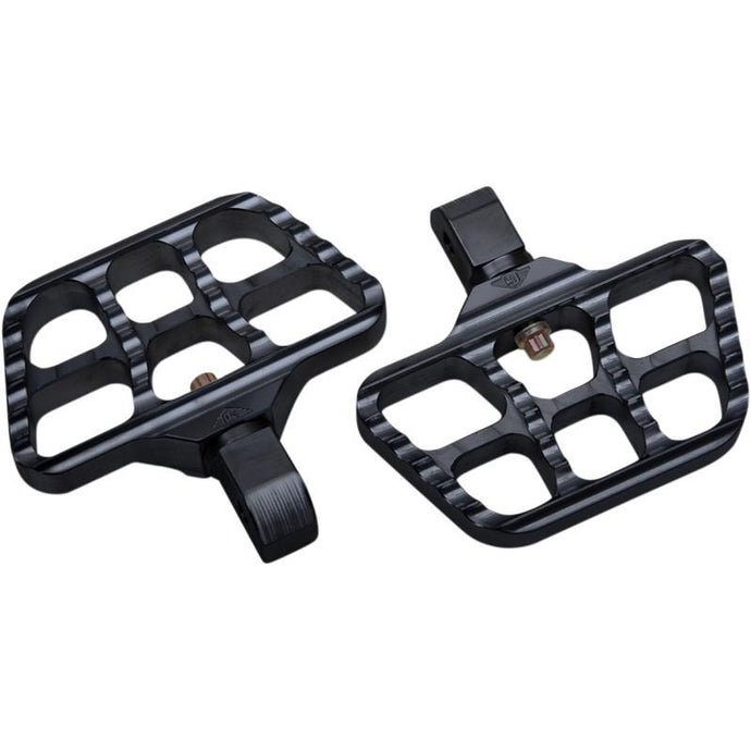 Joker Machine 08-644-7B Mini Serrated Passenger Floorboard - Black Anodized