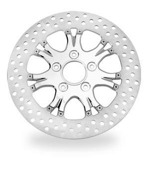 Performance Machine 0133-1802HEAS-CH Heathen Two Piece Brake Rotor - 11.8in. - Chrome
