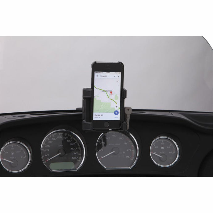 Ciro 50317 Smartphone Holder without Charger with Fairing Mount - Black