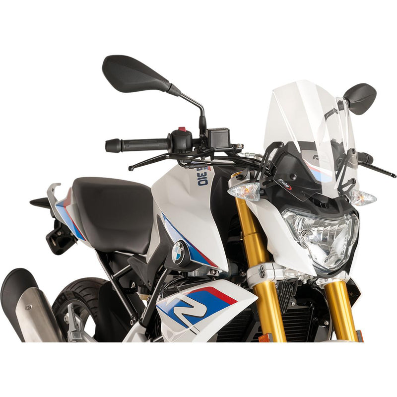 PUIG Naked New Generation Sport Windscreen - Clear Clear