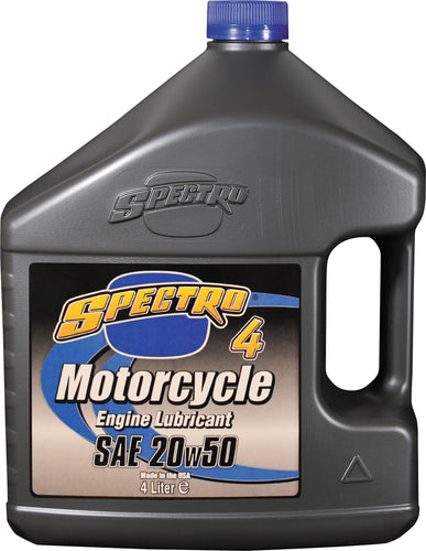 Spectro 310347 Premium Motorcycle Petroleum 4T - 20w50 - 4lt. - 4/Case