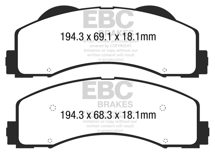 Ebc DP63034 EBC Greenstuff Brake Pad Sets