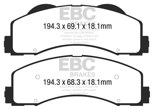 Ebc DP63034 EBC Greenstuff Brake Pad Sets